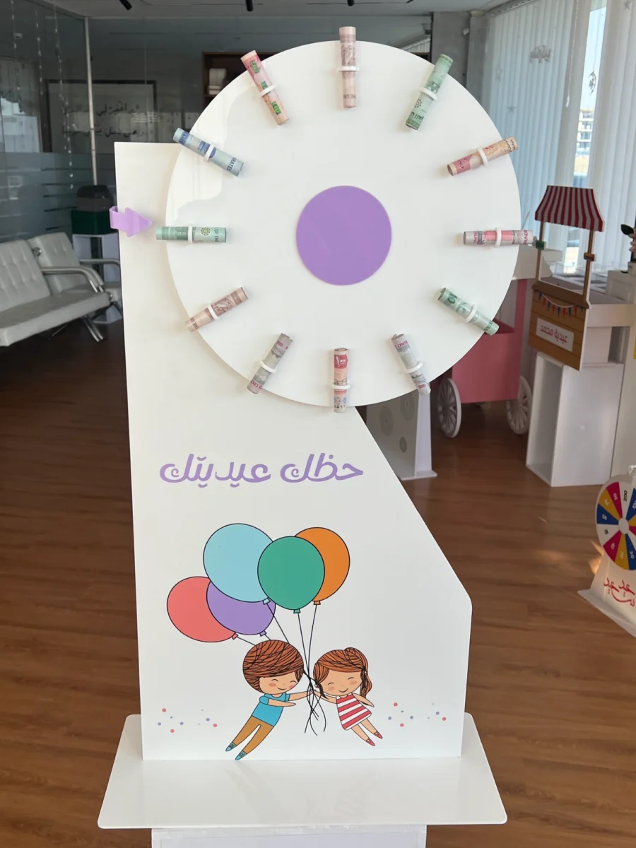 لعبة العجلة الدوارة للعيد